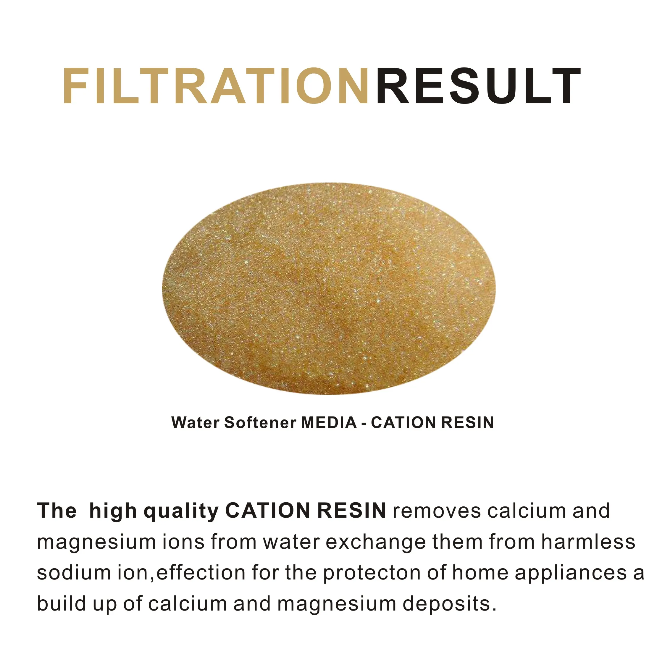 Water Softener Resin High Quality Ion-Exchange Cation Resin Exchange Hardness Water To Soft