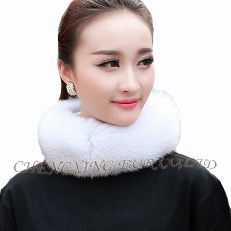 Free Shipping CX-S-107D New 2017 Brand Designer Fox Hair Ring Collar Women Scarf Fur Neck Wrap Lady Scarf