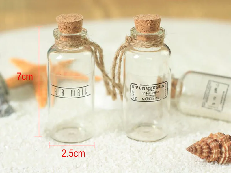 Herbruikbare Mini Wishing Fles Helder Glas Opslag Flacon Container Met Kurk Fotografie Accessoires Fotostudio Diy Decor