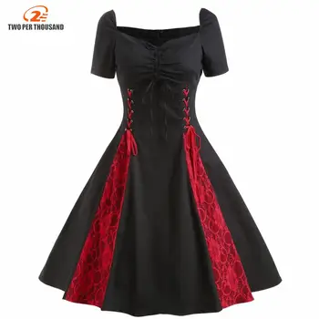 10 best sales vestito rosso nero - №9