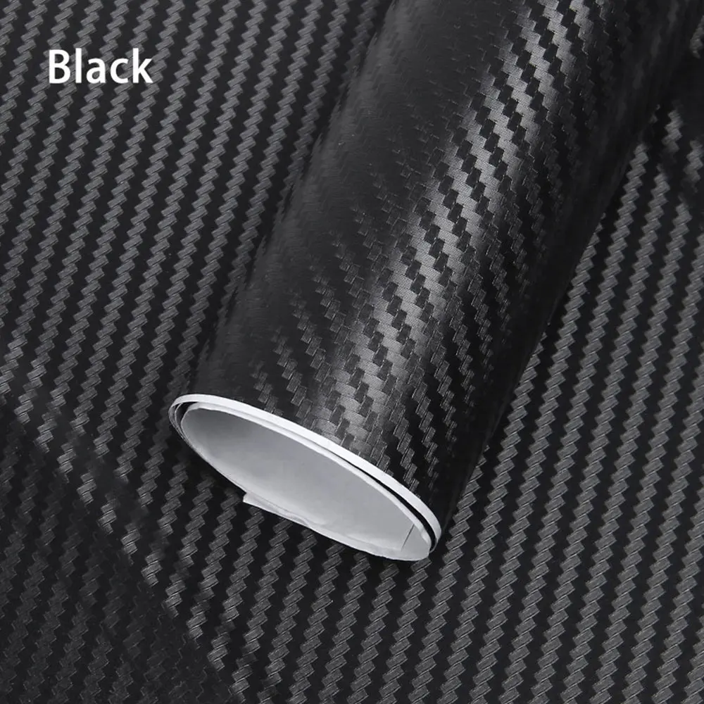 30cmx127cm Car Wrap Sheet Roll Film Car stickers 3D Carbon Fiber Vinyl and Decals Motorcycle Car Styling Accessories Automobiles