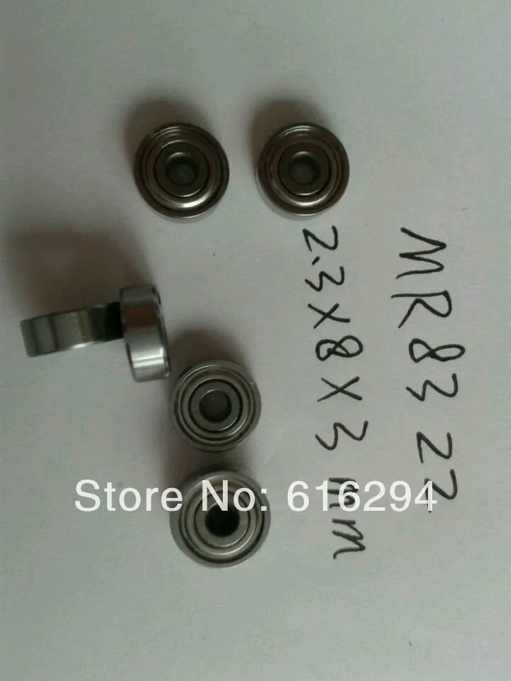 

Non-standard bearings 2.3 * 8 * 3MM / MR83ZZ miniature ball bearings(Outer diameter 8MM/Inside diameter 2.3MM / thickness 3MM)