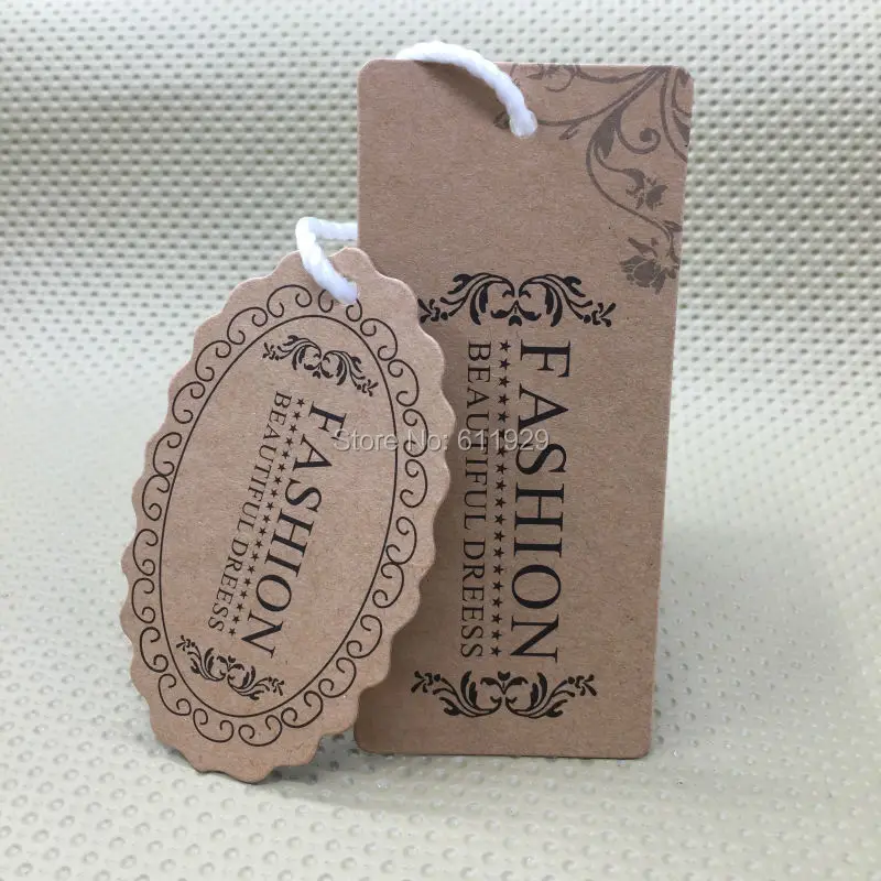 customize clothing kraft paper hang tag/garment bag printed tags/cardboard tags/clothing label printing/trademark/logo/brand