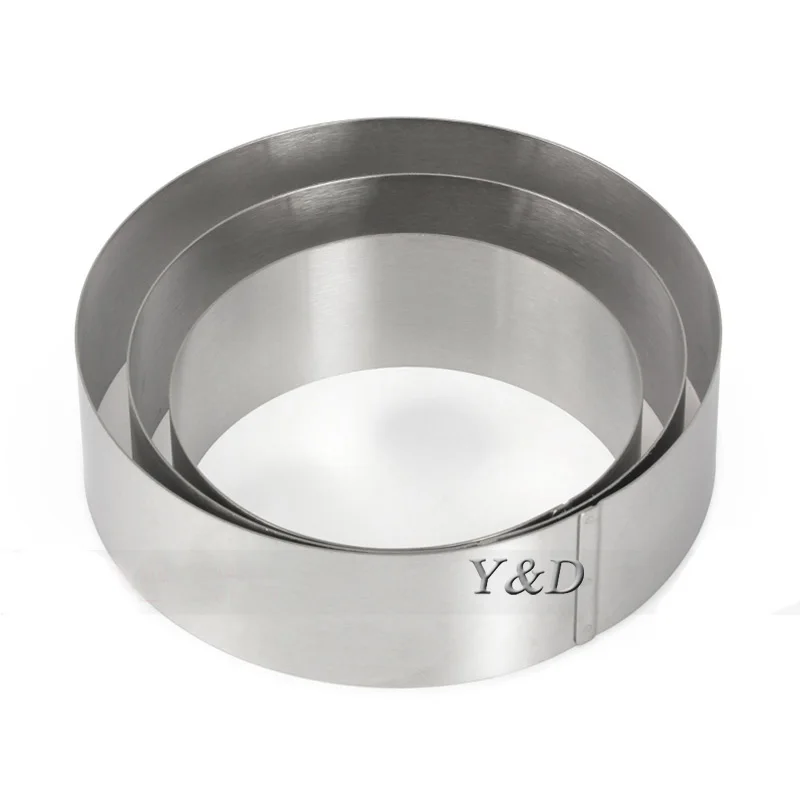 3D DIY 5 6 7 inches Round Circle Shape Stainless Steel Mousse Ring Cake Mold  Circle Bakeware Tool New