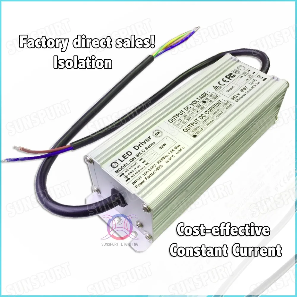 Imagem -03 - Emc Lvd Ip67 80w Drive Led de Corrente Constante Unidades 612cx7b 2000ma Embutido para Holofotes