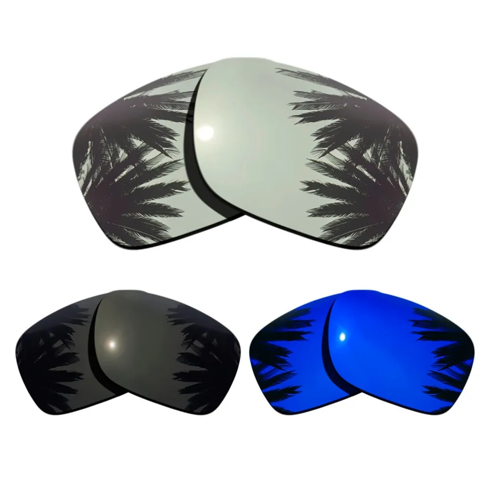 

(Silver+Black+Purple Mirrored Coating) 3-Pairs Polarized Replacement Lenses for Holbrook Frame 100% UVA & UVB Protection