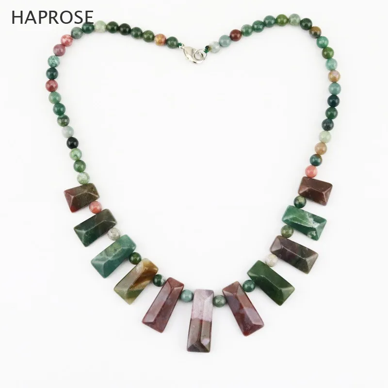 Square necklace agate necklace fashion jewelry indian agate necklaces colorful onyx round bead ball necklace gifts Free Shipping