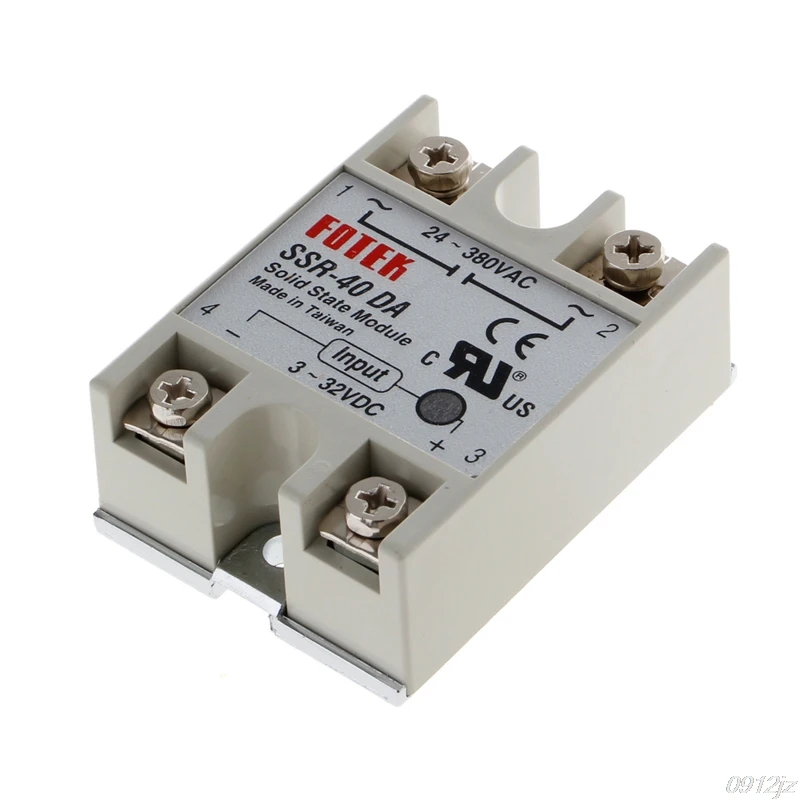 24V-380V SSR-40DA 40A 3-32V DC-AC Module New 4XFD