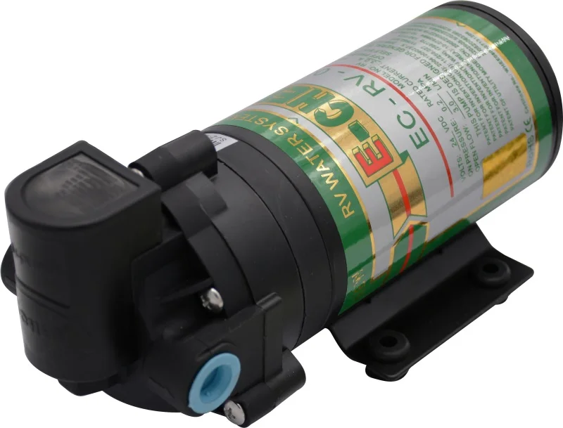 E-chen EC-RV-03LF Electric Diaphragm Pump 24V DC 3L/Min High Pressure RV Water Pump 0.45MPa (65psi) Self-priming Pump Suction 2m