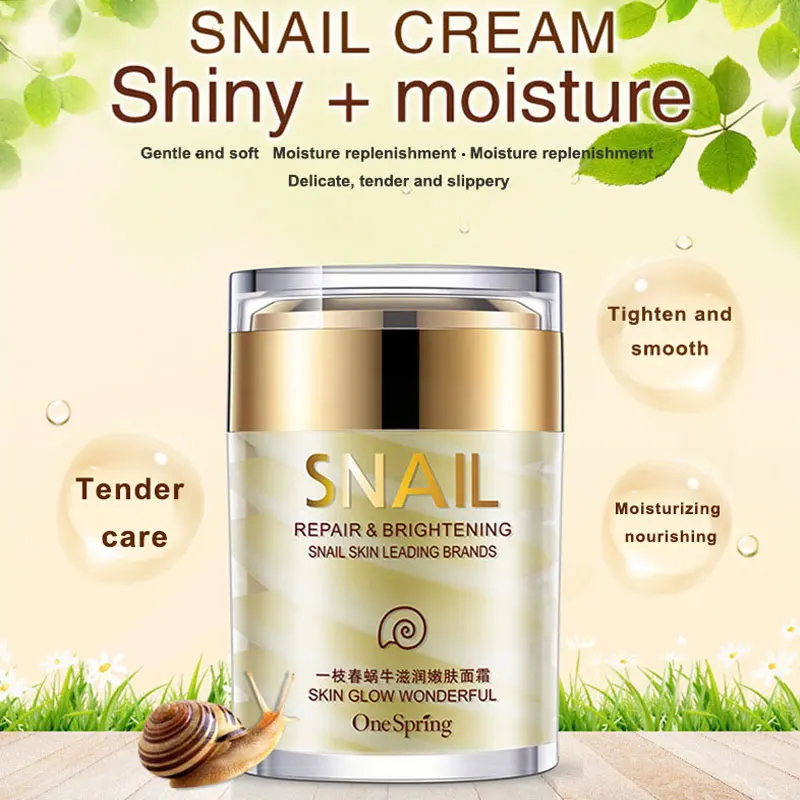 OneSpring Face Cream Snail Cream Aloe Vera Nourishing Moisturizing Repair Skin Care Cream