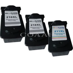 PG 210 CL 211 Refilled Ink Cartridge for CANON PG210 CL211 XL for Pixma MX320 MX330 MX340 MX350 MX410 MX420 Printer