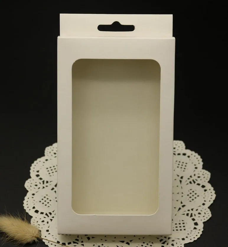 

50pcs/lot- 3*8*13cm,3*10*12cm White Paper Box with window candle toys sample candy party gift packaging boxes