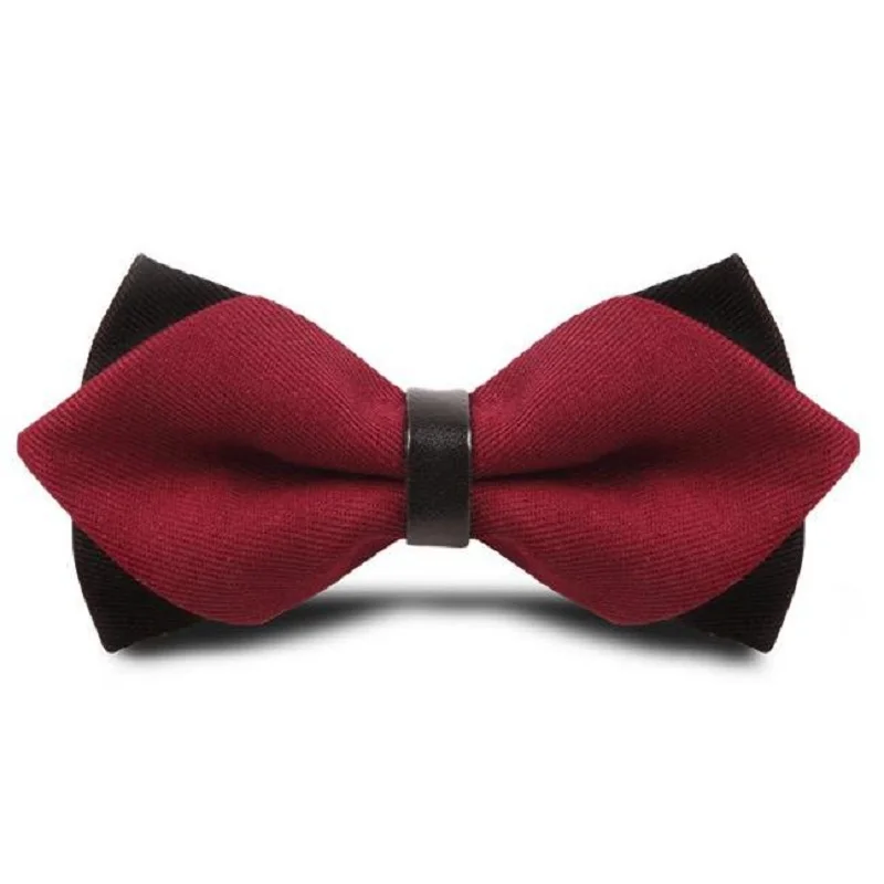 

2018 cotton solid color men's bow tie butterflies Wedding gravata Mariage corbatas