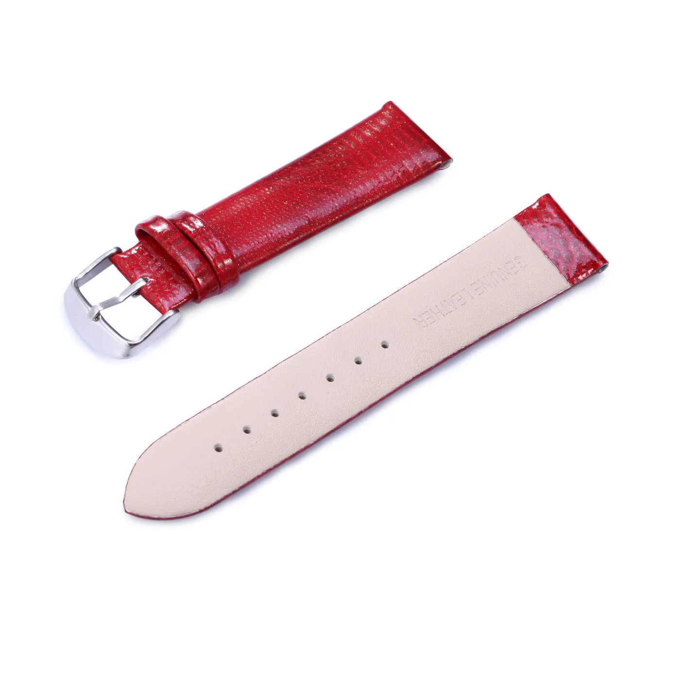 Watch Band Oil Wax Glossy Genuine Leather Strap Lizard Pattern 12 14 16 18 20 22mm Wrist Watchband Replacement Watch Bracelet