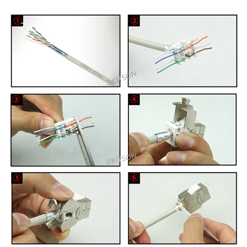 1 Port Shield CAT.6A RJ45 Connector Wall Panel LAN RJ45 CAT6A Face Cover 86x86mm CAT 6A Internet Wall Panel