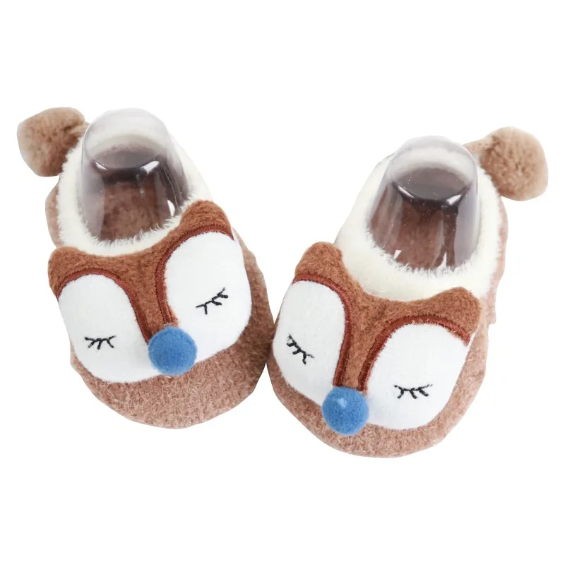 2021 New Kids Baby Slippers Socks Letter Printed Cotton Winter Girls Boys Socks Infant Stuff Animal Pattern Warm Children Socks