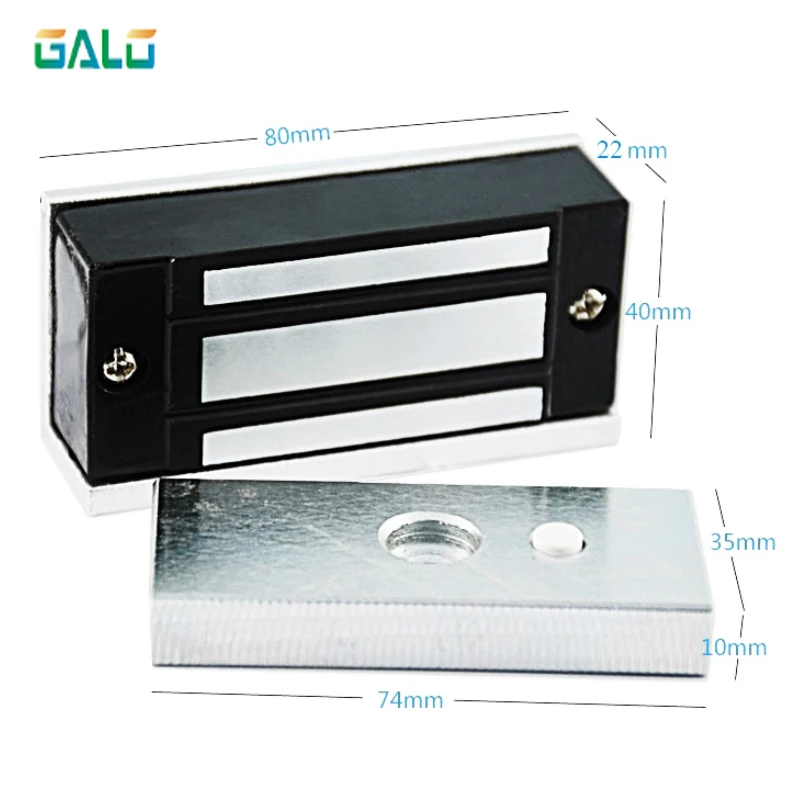 DC12V 60Kg Mini Elektromagnetische Lock Elektronische Magnetische Deurslot Power Op Slot