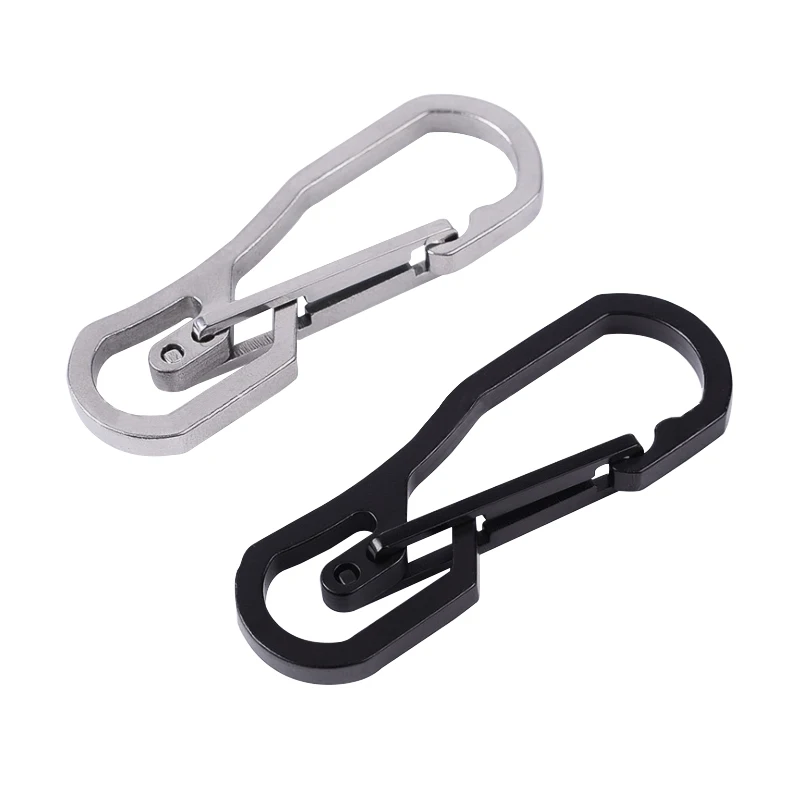 

5Pcs/lot Multifunctional 25KG Stainless Steel Hanging Buckle Quickdraw Carabiner Clip Snap Hook Keyring Keychain Karabiner Tool