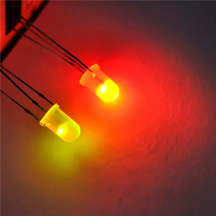 

LED light-emitting diodes 5MM round red and green color common yang (1000pcs)