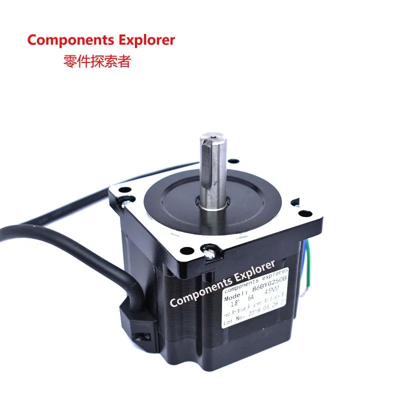 86 stepper motor 86BYG250B torque 4.5N engraving machine drilling machine length 78 motor shaft diameter 14mm