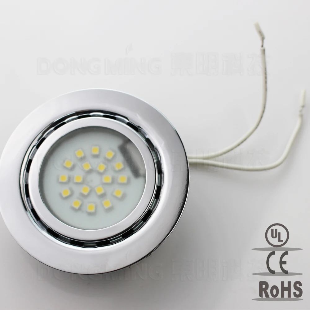 1.5W 12V LED spot light recessed spotlight cold warm white Steel kitchen cabinet closet display case down lamp