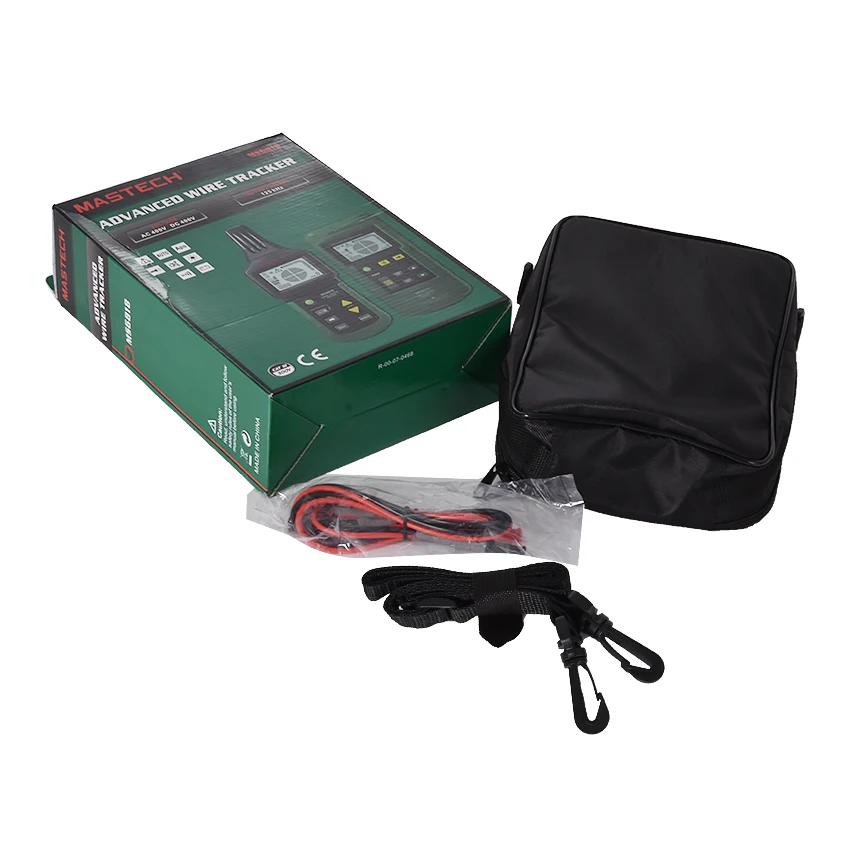Detector localizador de cables MS6818, 12V-400V AC DC, probador de red de cables subterráneos, rastreador de línea CC portátil eléctrico, buscador de línea