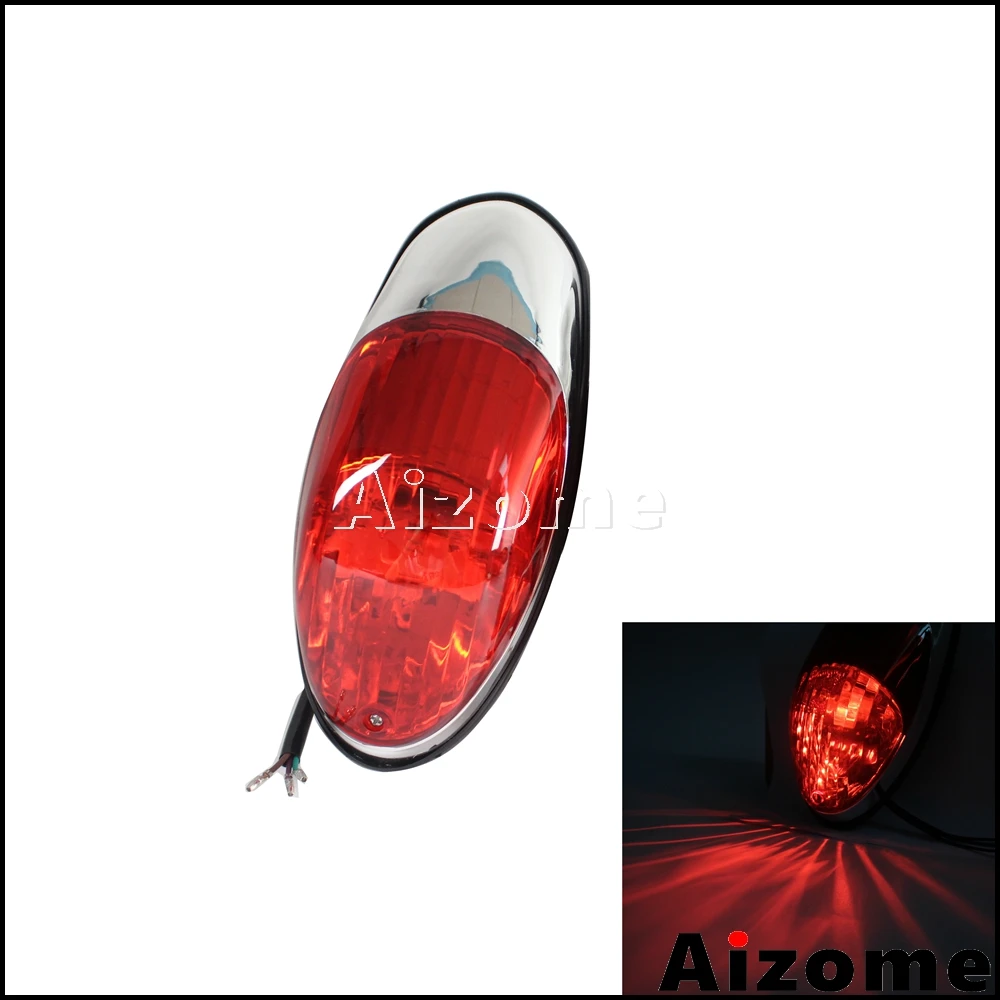 Universal Motorcycle Tail Light Rear Stop Lamp Cruiser Taillight For Honda Shadow V-Star Kawasaki Vulcan 900 1500 Classic VN900C