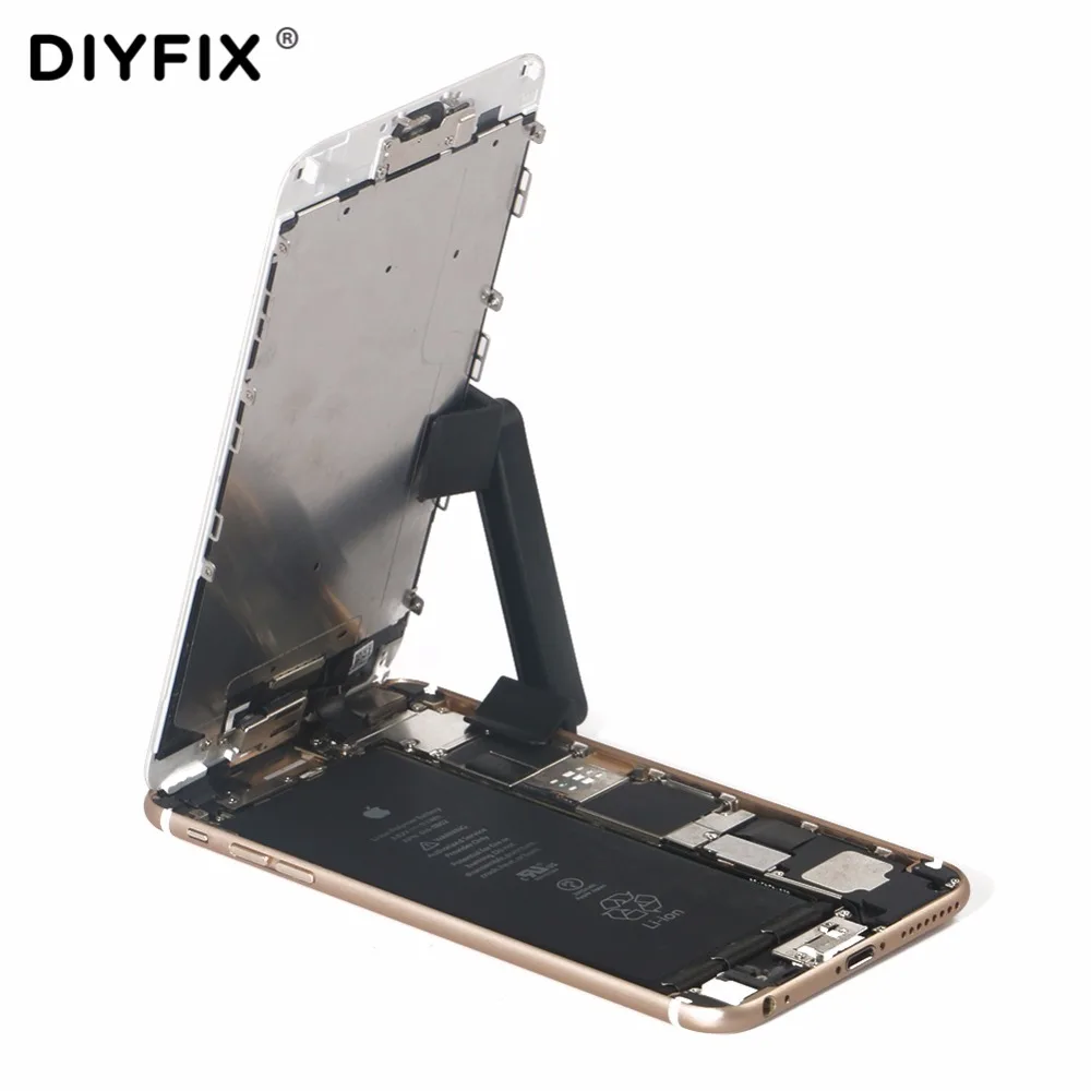 DIYFIX 2Pcs Adjustable Phone Stand Holder LCD Screen Fastening Clamp Clips for iPhone 8 7 6s 6 Plus Repair Work Tools