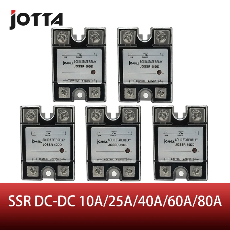 SSR 10A/25A/40A/60A/80A DC-DC Single Phase Solid State Relay