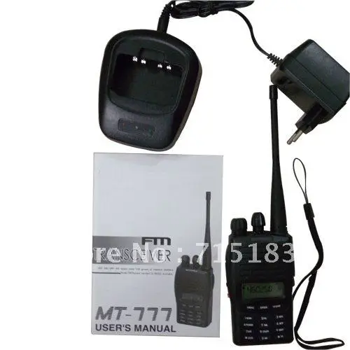 Hot sale New 100% MT777 UHF/VHF Portable Handheld FM Transceiver Two-way radio 128CH walkie talkie interphone