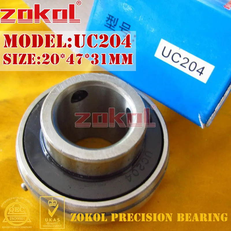 

ZOKOL bearing UC204 90504 Pillow Block Ball Bearing 20*47*31mm