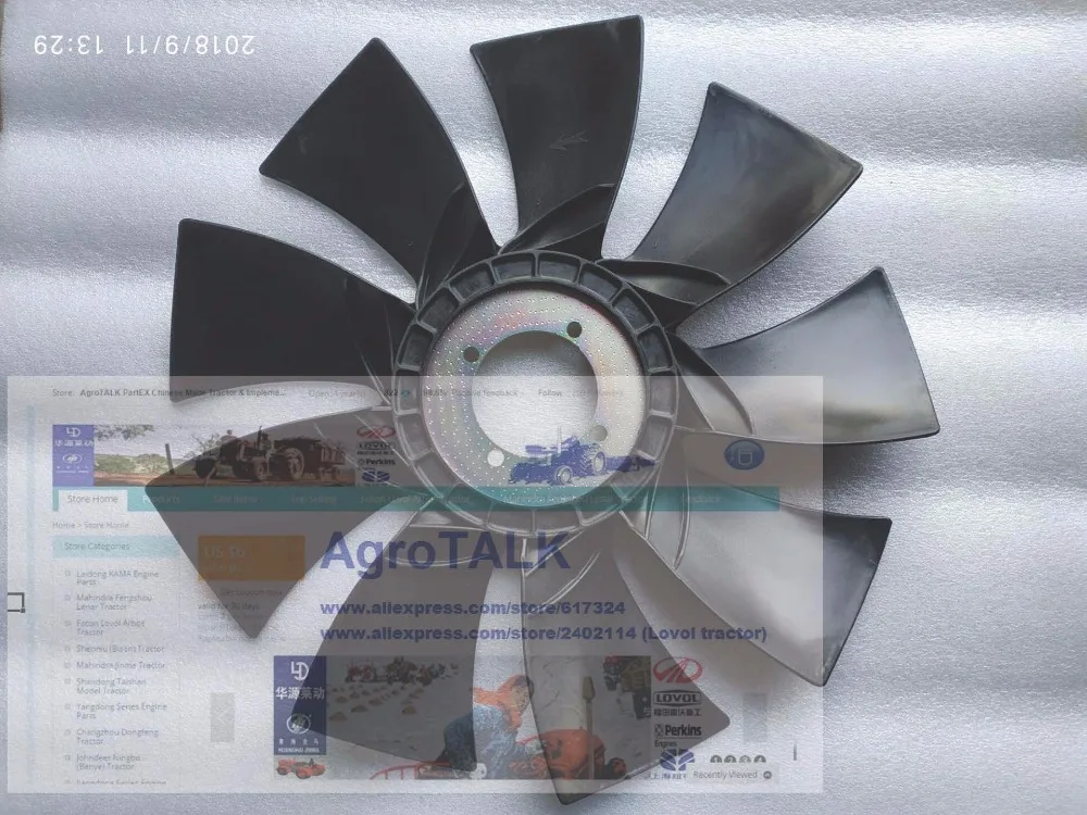 Cooling fan for Yuchai YC4E140-33 for Auto Howo, part number: E37E6-1308150B