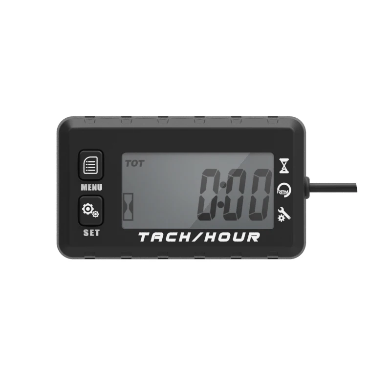 Engine Hour Meter LCD Digital Tachometer  for motorcycle Gasoline Boat Lawn Mower Generator Marine ATV