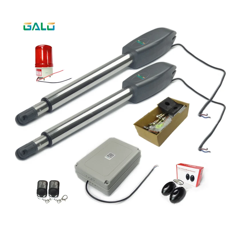 Galo 300KG/400KG Per Leaf Gate Open Use Electric Swing Gate Opener Motor Operator With Keypad Lamp Photocell Color Kit Optional