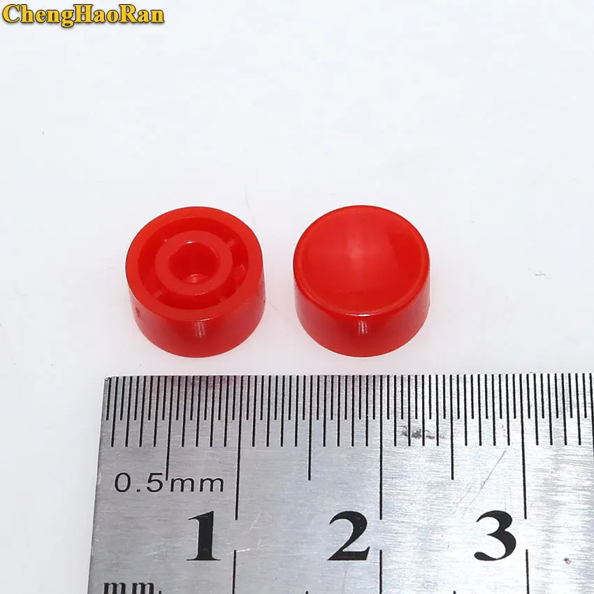 20PCS A17 Inner 3.2mm Plastic Tactile Switch Button Caps Push Key Caps Multicolor Concave 5.3*10mm for 6 * 6 Round Tact Switch