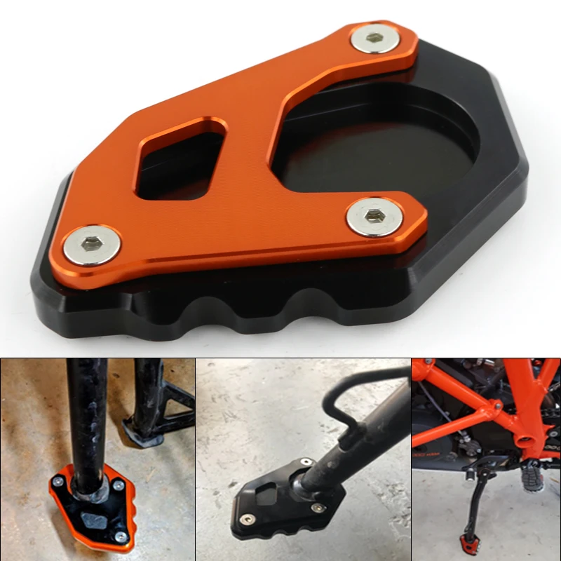 Fit For KTM 1050 1090 1290 ADV Adventure 1290 Super Adventure R Kickstand Side Foot Stand Enlarger Extension Enlarger Pad