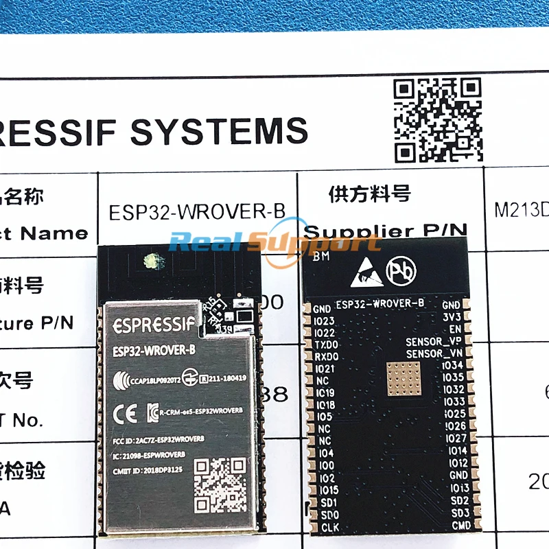 ESP32-WROVER-B PCB onboard antenna ESP32-WROVER-IB Ipex antenna module based on ESP32-D0WD WiFi-BT-BLE MCU module 4MB SPI flash