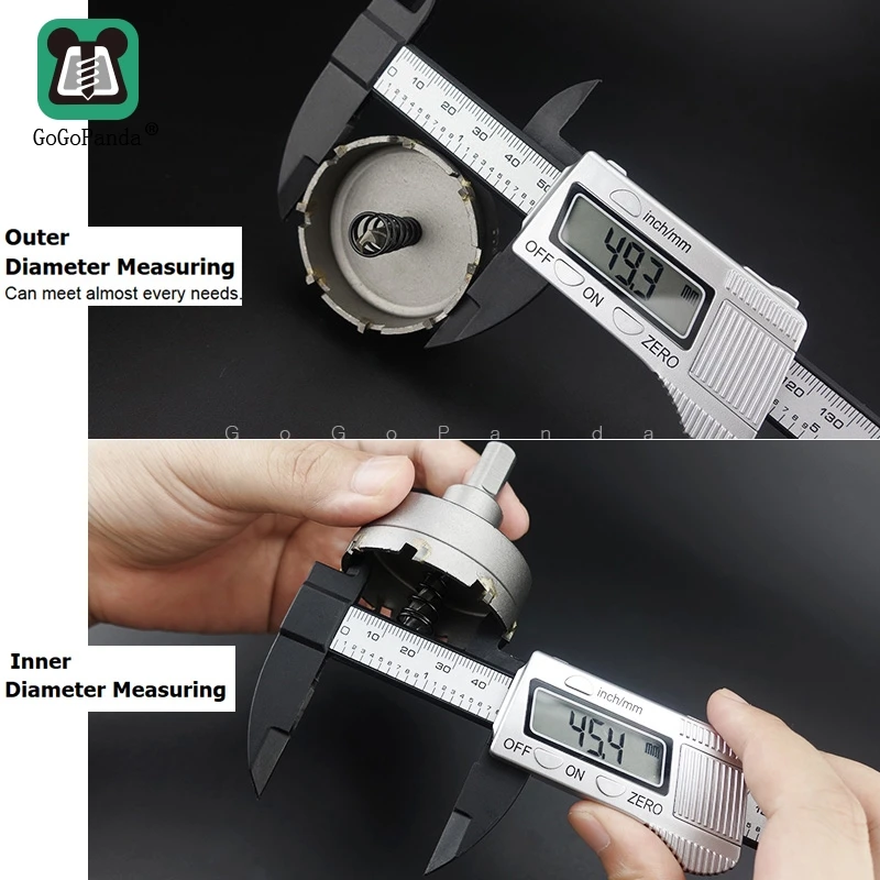 送料無料電子デジタル表示ノギス 0 〜 150 ミリメートルのプラスチック測定ツールアウター