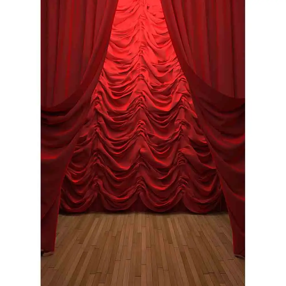 Allenjoy backdrop for photographic studio red velvet style curtain stage Opera Theatre opening the scene background photocall