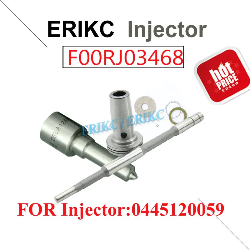 

ERIKC F00RJ03468 Diesel Injector 0445120059 Repair Kits Injection Nozzle DSLA128P1510 Valve F00VC02130 For KOMATSU Cummins