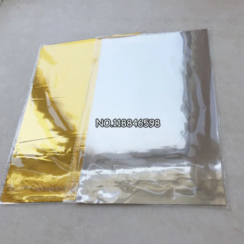 Gold (50pcs)and Silver(Fifty Pcs) Hot Stamping Foil Paper Laminator Laminating Transfere on Elegance Laser Printer 21x29cm A4