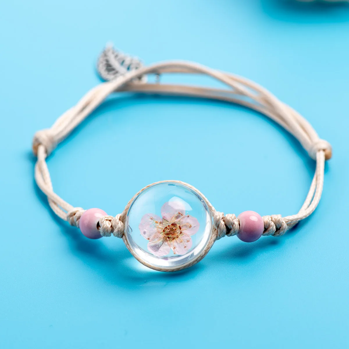 Glass ball Flower Bracelets Jewelry & Accessories Crystal Ceramic Bracelets Party gift wrap bracelets&Bangles #DY414