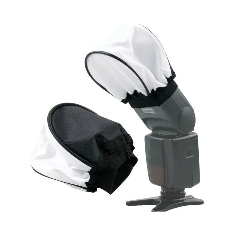 10 قطعة/الوحدة العالمي فلاش ترتد الناشر كاميرا لينة غطاء صندوق قبة لجميع الكاميرا مع تتبع عدد