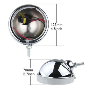 10 principais vendas farol auxiliar moto cromado - №4