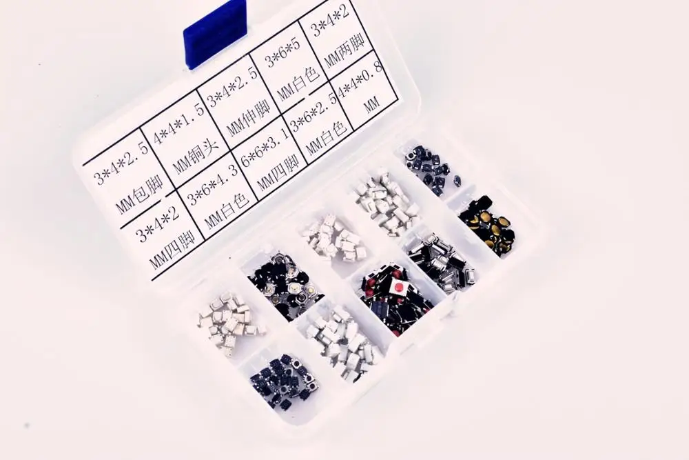 10 Loại X 25 Cái/lốc Xúc Giác Nút Ấn Công Tắc Chìa Khóa Xe Ô Tô Điều Khiển Từ Xa Phím Microswitch Cho Hyunda Kia Vw Toyota buick