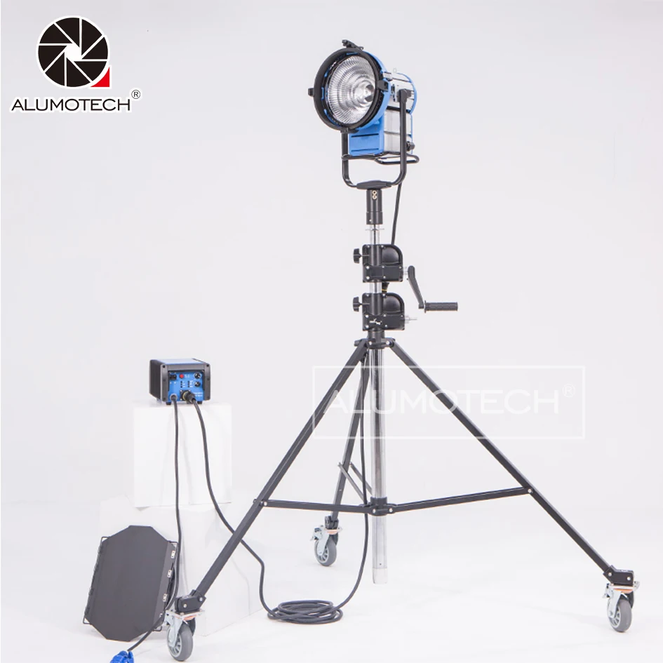 ALUMOTECH Pro HMI M18 Par Light+ 1000HZ E-Ballast+7m Cable+Heavy Load Tripod with Wheels For Photography Video Studio