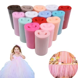 Tüll Rolle 15cm 25Yards Rolle Stoff Spool Tutu Party Baby Shower Geburtstag Geschenk Wrap Hochzeit Dekoration Weihnachten Event liefert