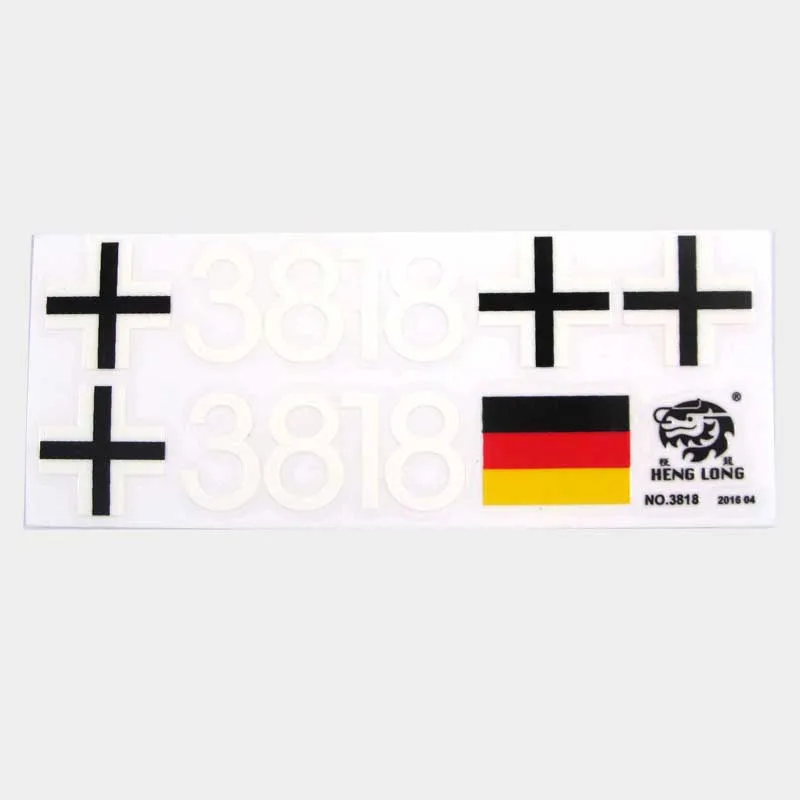 Heng Long spare Decal Sheet part number 18-073 for 1:16 Heng Long 3818-1 Tiger I RC Tank replacement sticker,decal part for tank