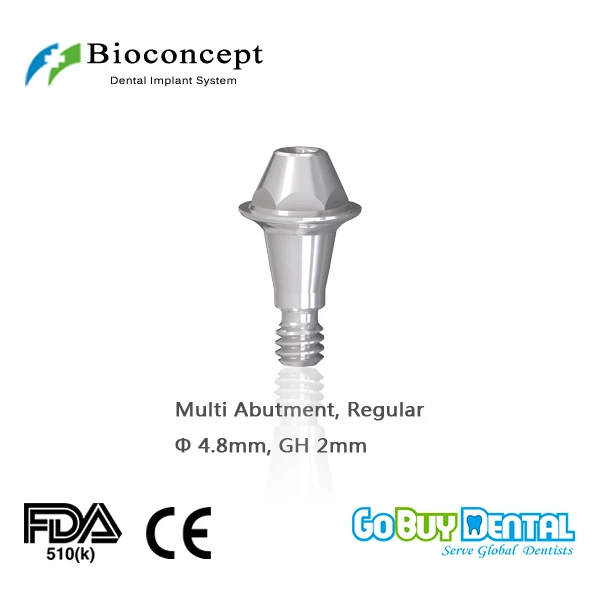 Bioconcept Hexagon Regular Multi abutment φ4.8mm, Straight, gingival height 2mm(337080)