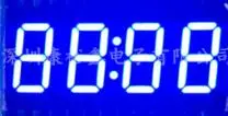 FREE SHIPPING 10PCS x 0.36 inches Blue Red With Clock  4 Digital Tube  3462AB 3462BB 3462AS 3462BS LED Display Module Light Bead